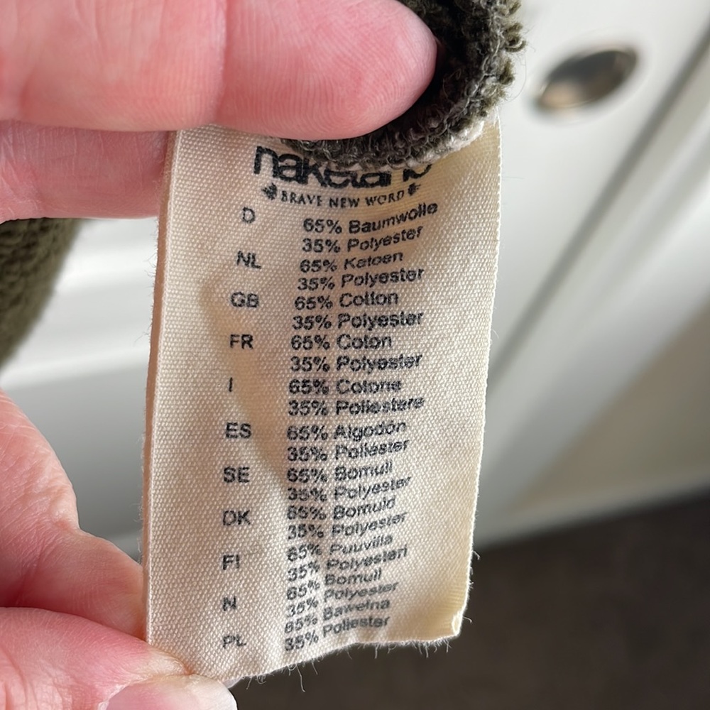 Olive Green Cozy Funnel Neck Women’s Sweater - Picture 10 of 12